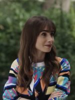 Lily Collins Emily In Paris Season 3 Designed Blazer - Image 2
