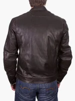 Men’s leather biker rocker jacket - Image 2