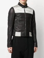 MEN’S SLIM FIT BIKER LEATHER JACKET