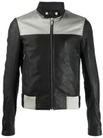 MEN’S SLIM FIT BIKER LEATHER JACKET - Image 3