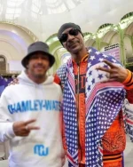 Olympics 2024 Snoop Dogg Orange Bandana Tracksuit - Image 3