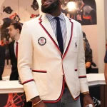PARIS 2024 OLYMPICS LEBRON JAMES WHITE BLAZER