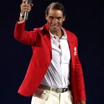 RAFAEL NADAL PARIS 2024 OLYMPICS RED BLAZER