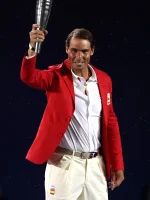 RAFAEL NADAL PARIS 2024 OLYMPICS RED BLAZER