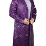 Suicide Squad Joker Purple Leather Coat - Image 3