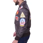 Top Gun G1 Flight Maverick Brown Jacket - Image 3