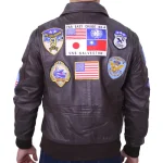 Top Gun G1 Flight Maverick Brown Jacket - Image 4
