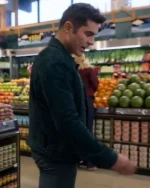 A Family Affair 2024 Zac Efron Black Suede Leather Jacket - Image 2