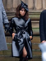 ZOË KRAVITZ THE BATMAN 2022 BLACK COAT