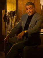 Sylvester Stallone Tulsa King Season 1 Grey Suit