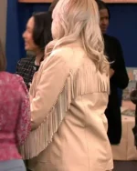 Adele Unstable Season 02 Fringe Leather Jacket - Image 2