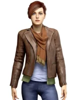 Spider-man Mary Jane Brown Leather Jacket - Image 2