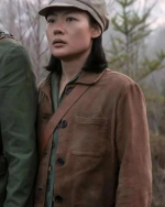 Young Ye Wenjie 3 Body Problem Brown Jacket - Image 2