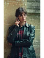 Maeve Wiley Sex Education S04 Leather Jacket