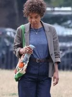 Movie Heart of Stone Sophie Okonedo Gray Blazer
