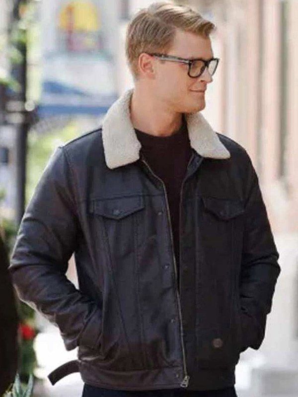 51dashing-home-for-christmas-adrian-spencer-leather-jacket Dashing Home for Christmas Adrian Spencer Leather Jacket - Image 1