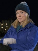 Amazing Winter Romance Jessy Schram Blue Jacket - Image 2