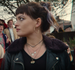 Sex Education S03 Emma Mackey Black Leather Jacket - Image 2