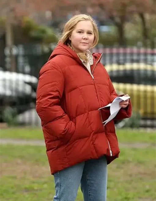 5amy-schumer-life-and-beth-s02-orange-puffer-jacket Amy Schumer Life and Beth S02 Orange Puffer Jacket - Image 1