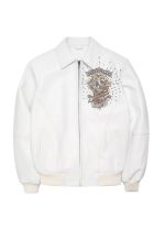 Playboi Carti All Red Pelle Pelle White leather Jacket - Image 2