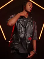 Across The Spider-verse Spider-punk Leather Vest - Image 3
