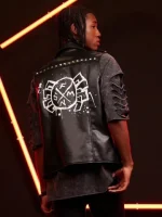 Across The Spider-verse Spider-punk Leather Vest - Image 4