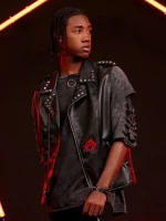Across The Spider-verse Spider-punk Leather Vest - Image 2