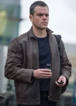 Jason Bourne Matt Damon Leather Jacket