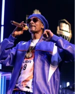 Paris 2024 Olympics Snoop Dogg Purple Bomber Jacket - Image 4