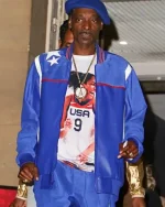 Paris 2024 Olympics Snoop Dogg Purple Bomber Jacket