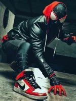 Spider Man Across The Spider-verse Miles Morales Black Jacket - Image 4