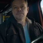 The Instigators 2024 Matt Damon Black Hooded Jacket