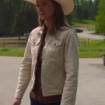 Amy Fleming Heartland S016 Beige Jacket