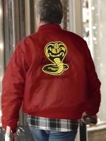 John Kreese Cobra Kai Red Bomber Jacket - Image 2