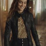 Alice Braga Queen of the South Teresa Mendoza Black Leather Jacket
