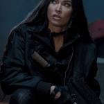 Megan Fox The Expendables 4 Black Jacket Neill Blomkam Gran Turismo (2023) Black Jacket