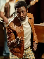 Saturday Night Lamorne Morris Brown Leather Jacket