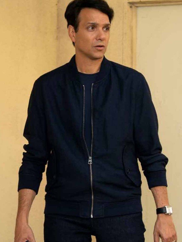 25 cobra-kai-ralph-macchio-black-bomber-jacket Cobra Kai Ralph Macchio Black Bomber Jacket - Image 1