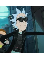 Rick And Morty S07 Rick Black Coat - Image 2