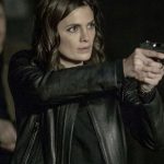 Stana Katic Absentia Season 03 Black Leather Jacket
