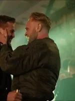 Young Wallander Soren Green Bomber Jacket - Image 3