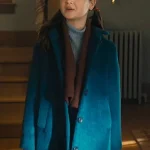 The Best Christmas Pageant Ever Beatrice Schneider Blue Wool Coat