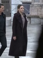 Mission Impossible 7 Rebecca Ferguson Wool Trench Coat - Image 2