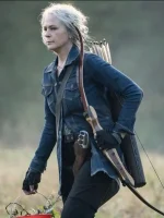 The Walking Dead S10 Carol Pelestier Blue Denim Jacket - Image 3