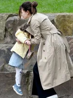 Fool Me Once Michelle Keegan Beige Trench Coat - Image 2