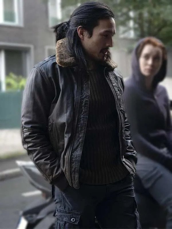 44 desmond-chiam-tfatws-black-leather-jacket Desmond Chiam TFATWS Black Leather Jacket - Image 1