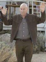 Jean-Luc Picard Star Trek: Picard Suede Leather Jacket - Image 2