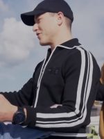 Sanji One Piece S02 Black and White Track Jacket - Image 3