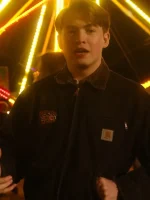Nick Nelson Heartstopper Tv Series S03 Black Cotton Jacket - Image 2