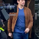 As Luck Would Have It Allen Leech Brown Bomber Jacket